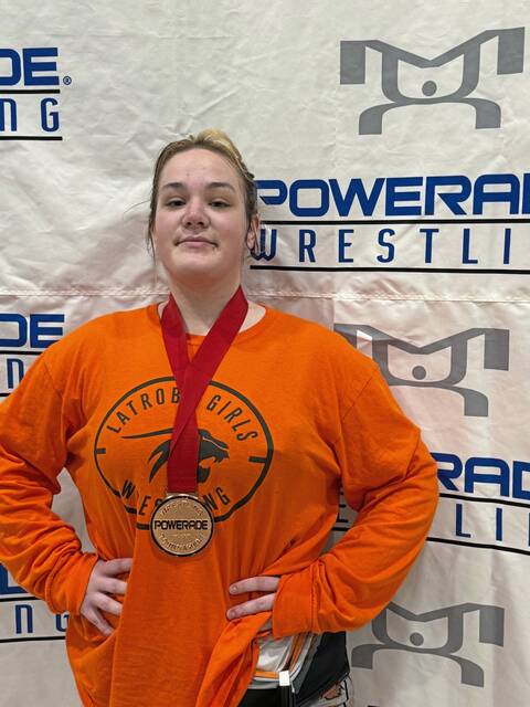 Latrobe's Elizabeth Kantoris finished sixth at the Powerade tournament Dec. 28, 2025, at Canon-McMillan. (Courtesy of Melissa Cunningham)