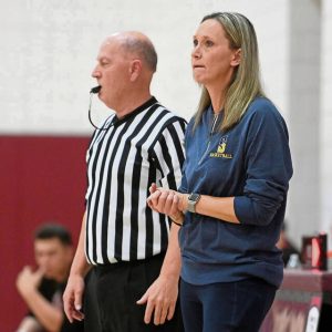 Shady Side Academy girls basketball coach Jonna Burke has won more than 500 games as a coach at Bethel Park, Butler and Shady Side Academy. (Christopher Horner | TribLive)