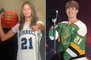 Burrells Chase Coury (left) and Deer Lakes Mason Cervone (Submitted)