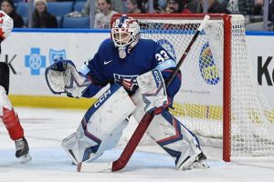 United States goalie Gwyneth Philips faces Canada in a Rivalry Series game Nov. 8 in Buffalo, N.Y. (AP)