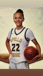 Apollo-Ridge's Madison Hughley is a member of the 2025-26 basketball team. (Submitted by Madison Hughley)
