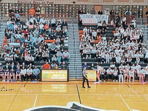 Bethel Park fans attend a National Girls and Women 
in Sports Day event Feb. 4 at Bethel Park. (Ray Fisher | 
For TribLive)