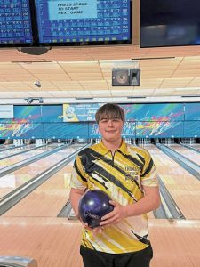 Thomas Jefferson senior Joey Nix threw a 300 game during the 2025-26 season. (Courtesy of Laura Williams)