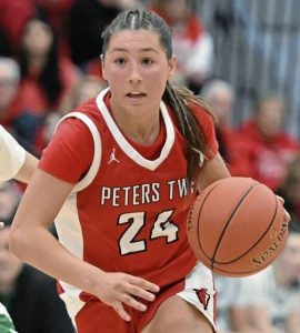 Peters Township’s Taylor McCullough (Chaz Palla | TribLive)