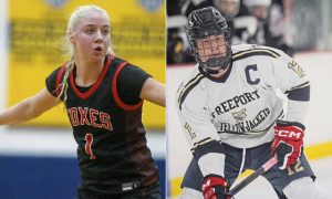 Fox Chapels Lyla Jablon and Freeports Aiden Bauman. (Mike Darnay | Mon Valley Independent; Aiden Bauman)