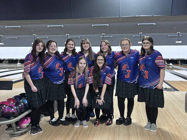 The 2025-26 St. Joseph girls bowling team. (Shane Palumbo | St. Joseph bowling)