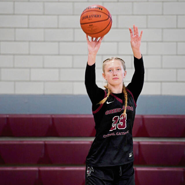 Greensburg Central Catholic senior Erica Gribble (Christopher Horner | TribLive)