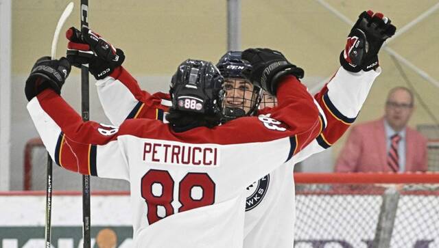 Morgantown’s Dom Petrucci and Justin Daffner (Chaz Palla | TribLive)