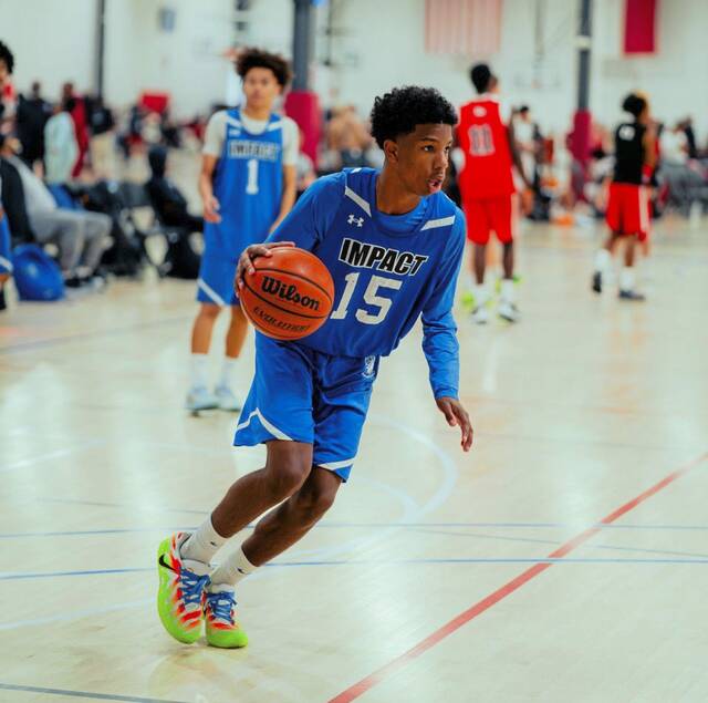 Baron "Tre" Flenory III of Dallas-based AAU team Texas Impact at the MADE Hoops Tournament. (MADE Hoops)