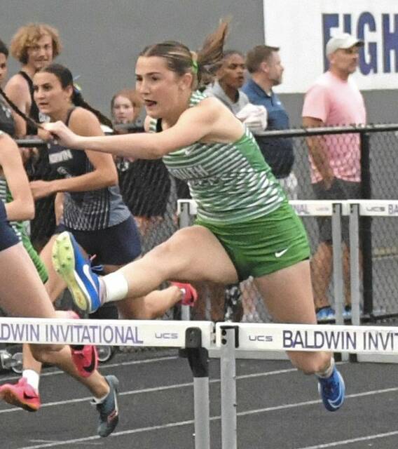 South Fayette's Delaney Schumaker (Paul Schofield | TribLive)