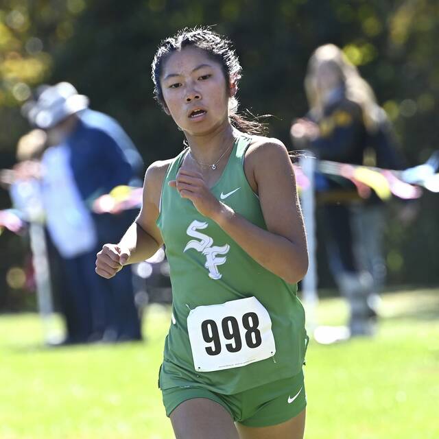 South Fayettes Angela Zeng (Christopher Horner | TribLive)