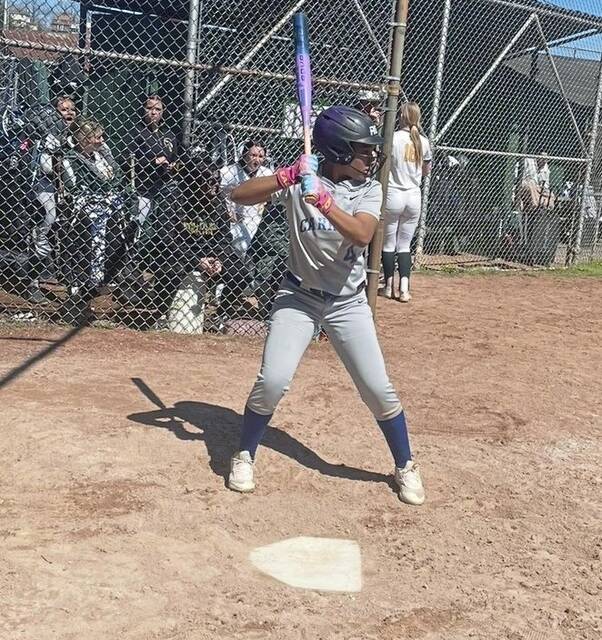 Carrick's Jayda Rose bats during the 2026 season. (Submitted by Kaci Kubasi)